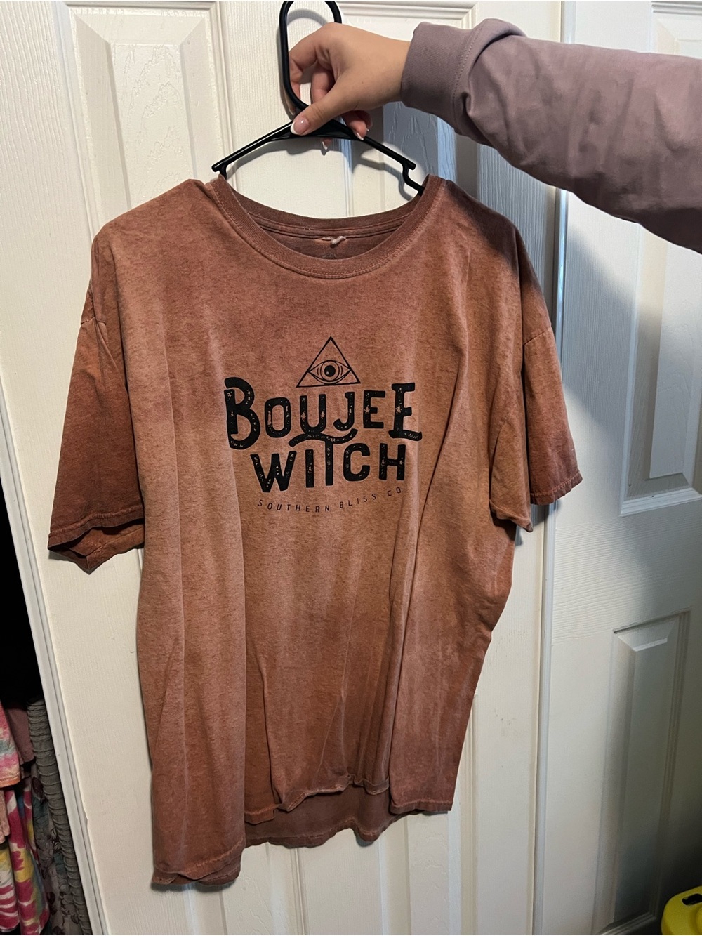 Boujee Witch Short Sleeve Tee in Rust